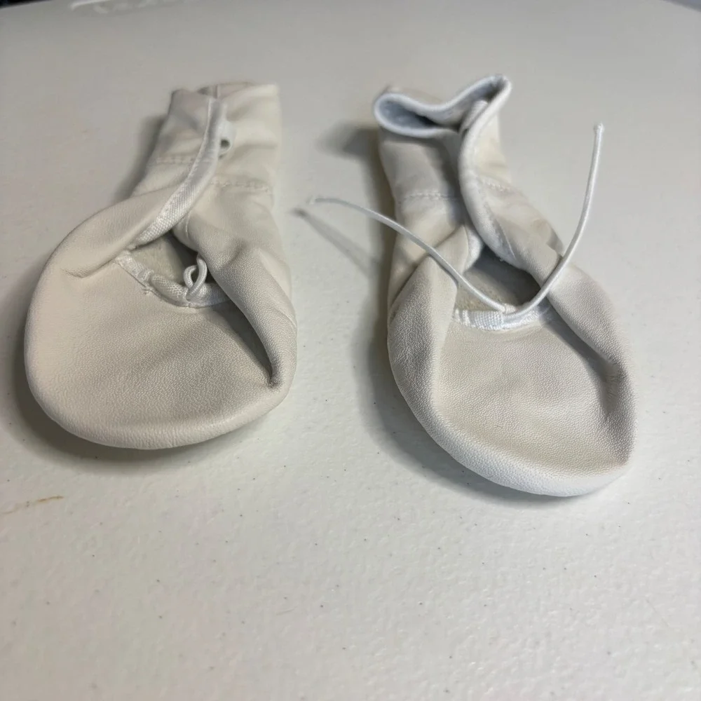 Bloch Dansoft S0205G Kids Ballet Dance Shoes Slippers White‎ Size 12.5